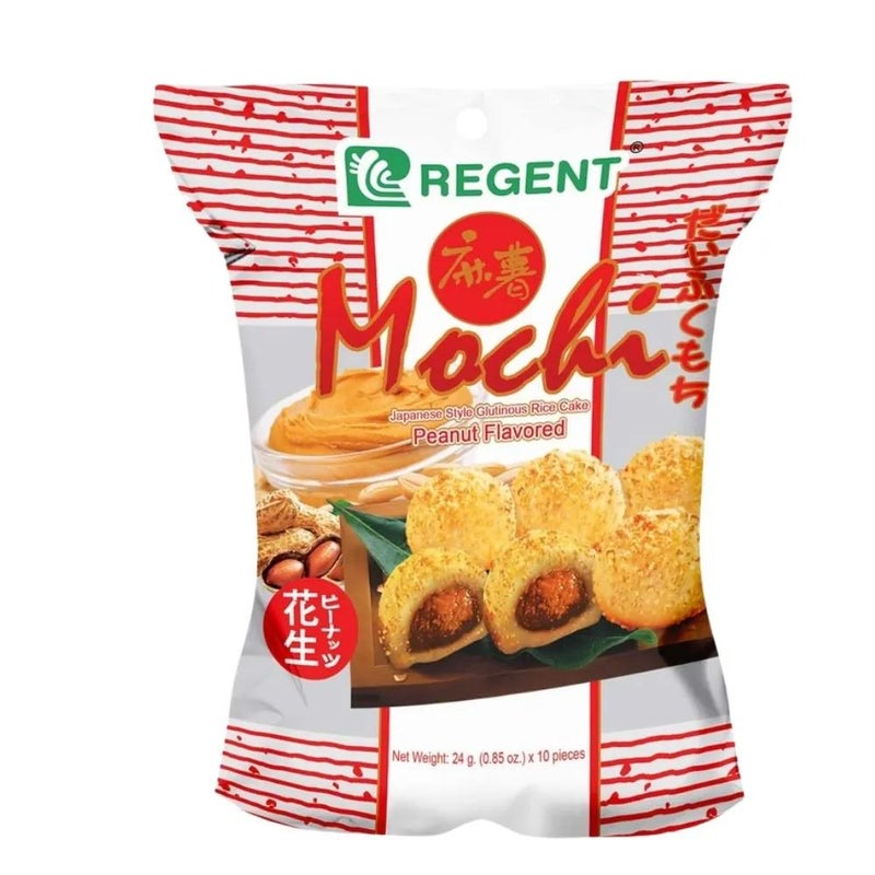 Regent Mochi Japanese Style Peanut Flavored Rice Cake- 10pcs