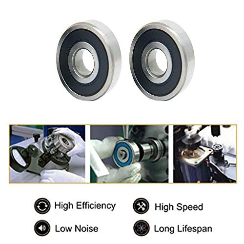 Edinstry (10 Pack) Sealed Ball Bearing 6807RS Black Rubber Cover Ball Bearings, Bearing Steel Z1 Grade, Lubricated and Low Noise Machinery Ball Bearing 35x47x7mm - Image 5