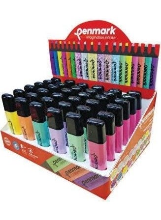 PENMARK Highlighter Metallic Glitter Pink 10 Pack  - Image 2