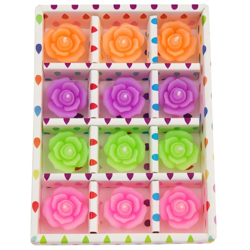 upyog Diwali Diya Decoration Floating Rose Golden Flower Candles | 12 Pcs Bulk Pack | Smokeless, Dripless & Long Lasting Water Lamp Candles for Home, Pooja, Weddings & Deepawali Decor - Image 3