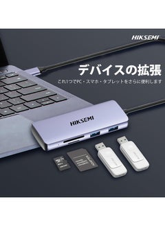 HIKSEMI Hiksemi USB-C Hub with HDMI, 3 USB Ports, SD/TF Card Reader, 100W PD  - Image 2