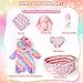 ARTST Reborn Baby Doll Accessories with Bassinet Rainbow Unicorn Doll Clothes Outfit Set for 1722 inch Newborn BabiesValentines Gift for 312 Girls BoysNO Doll - Image 4