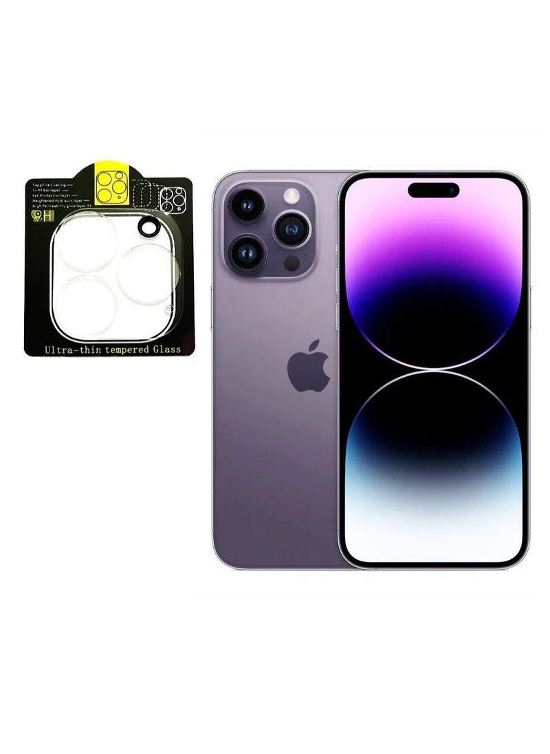 MOCOM Full Coverage Clear Camera Glass Protector for Apple iPhone 14 Pro Max / iPhone 14 Pro - Clear  - Image 2