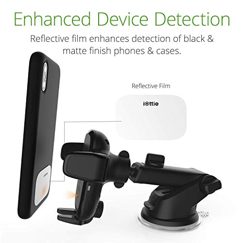 iOttie Auto Sense Qi Wireless Car Charger - Automatic Clamping Dashboard Phone Mount with Wireless Charging for Google Pixel, iPhone, Samsung Galaxy, Huawei, LG, and other Smartphones. - Image 5