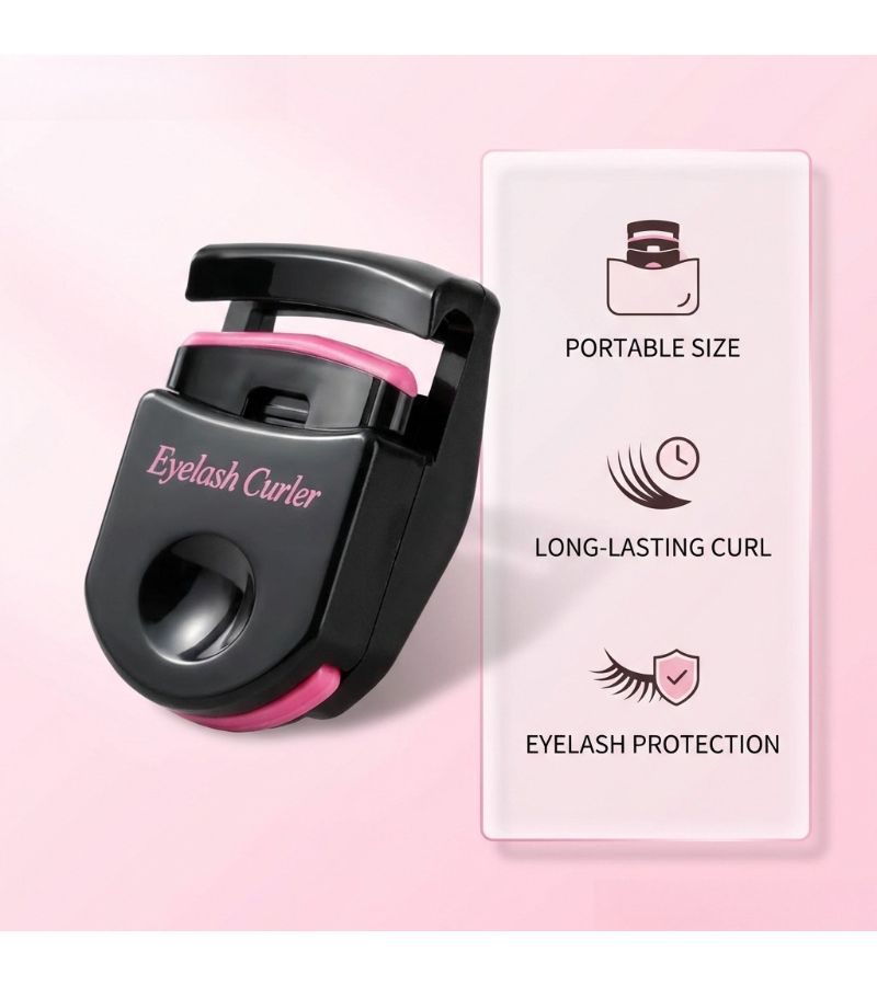 Black Pink Eyelash Curler Creates Perfectly Curled Eyelashes in 5 Seconds No Pinching - Image 4