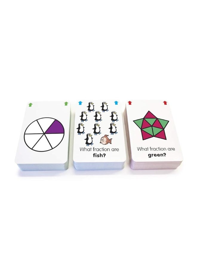 Junior Learning Junior Learning Fraction Flashcards Multi  - Image 1
