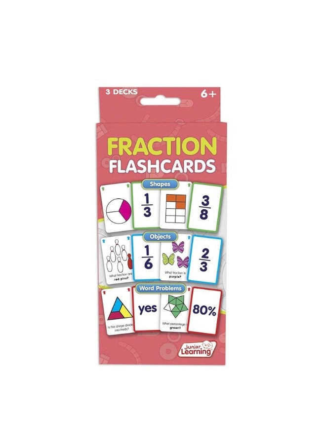 Junior Learning Junior Learning Fraction Flashcards Multi  - Image 2