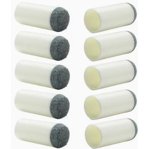 YTgilo 40PCS Pool Cue Head Caps 9mm 10mm 12mm 13mm Gray 10pcs Each Ball Sleeve Tip Cue Tip Billiard Cue Leather Head Pool Cue Leather Tip Replacement Parts - Image 3