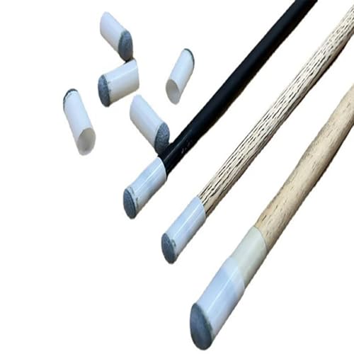 YTgilo 40PCS Pool Cue Head Caps 9mm 10mm 12mm 13mm Gray 10pcs Each Ball Sleeve Tip Cue Tip Billiard Cue Leather Head Pool Cue Leather Tip Replacement Parts - Image 4