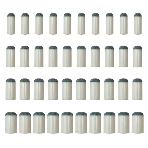 YTgilo 40PCS Pool Cue Head Caps 9mm 10mm 12mm 13mm Gray 10pcs Each Ball Sleeve Tip Cue Tip Billiard Cue Leather Head Pool Cue Leather Tip Replacement Parts - Image 1