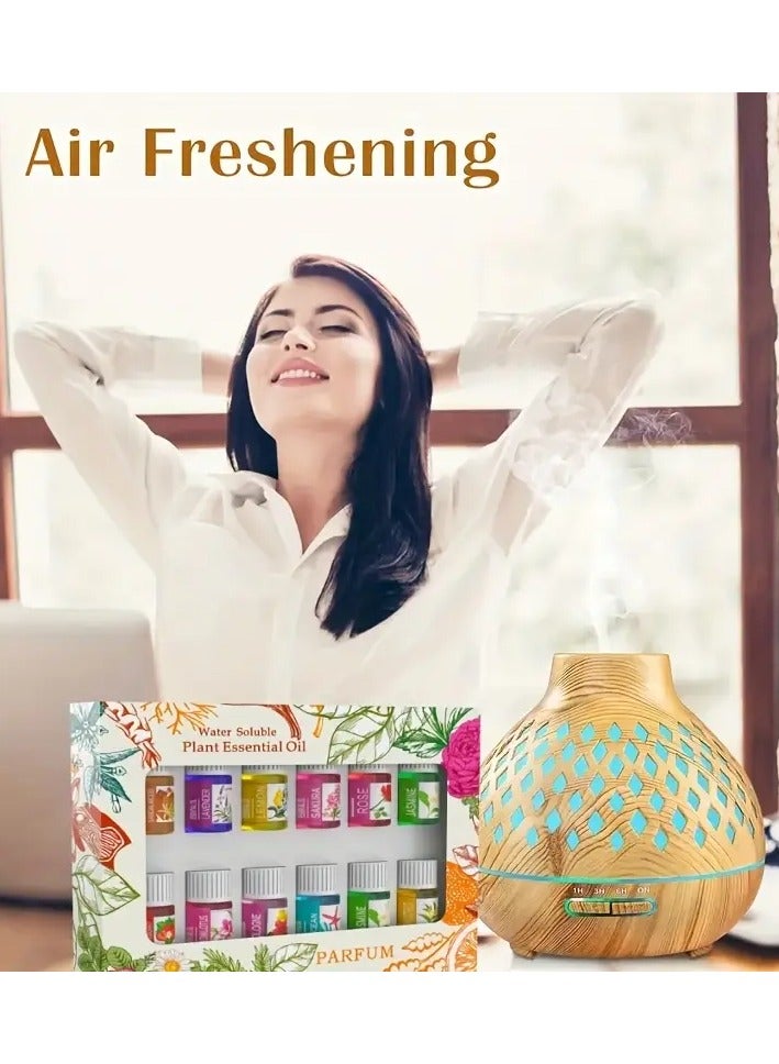 علبة (12 زجاجة) من الزيوت العطرية القابلة للذوبان في الماء – روائح علاجية لأجهزة الترطيب والسيارة والاستخدام الداخلي - Image 5