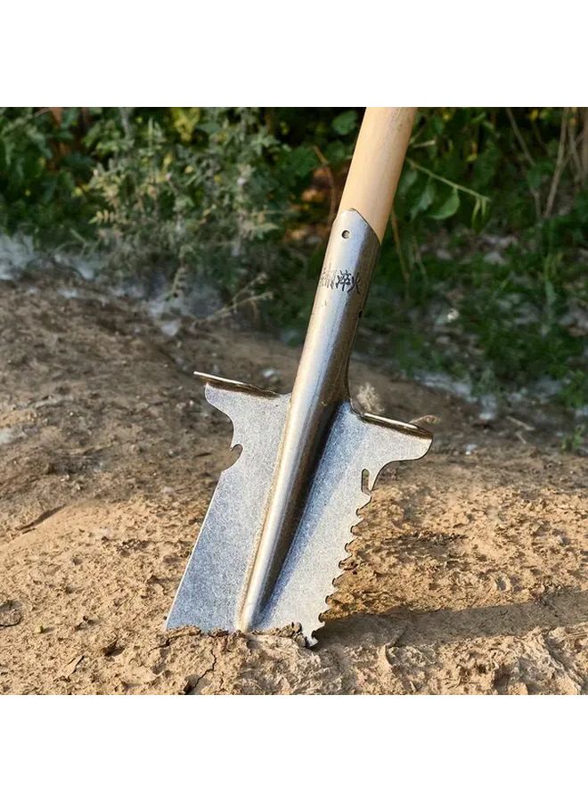 Manganese Steel Dual Purpose Serrated Shovel Head For Gardening Camping - Image 5