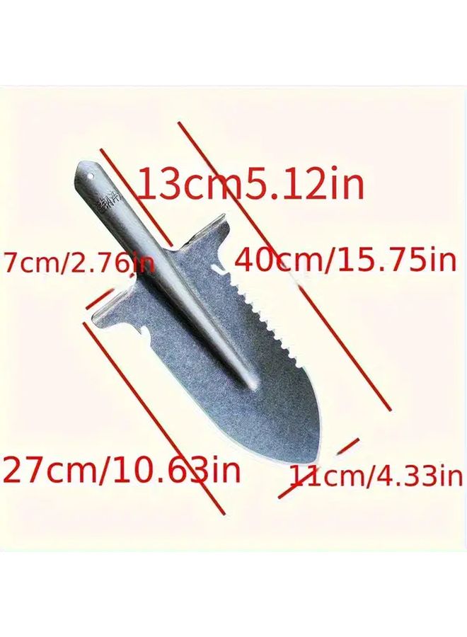 Manganese Steel Dual Purpose Serrated Shovel Head For Gardening Camping - Image 4
