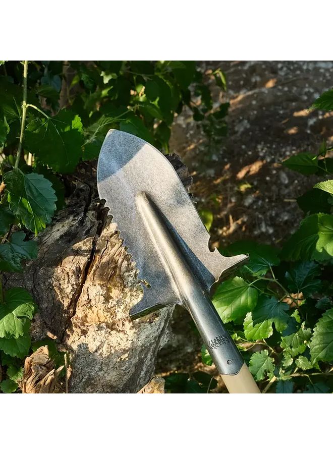 Manganese Steel Dual Purpose Serrated Shovel Head For Gardening Camping - Image 2