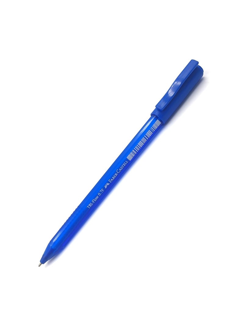 FABER-CASTELL قلم حبر جاف ثلاثي التدفق، 25 قطعة، حبر أزرق - Image 2