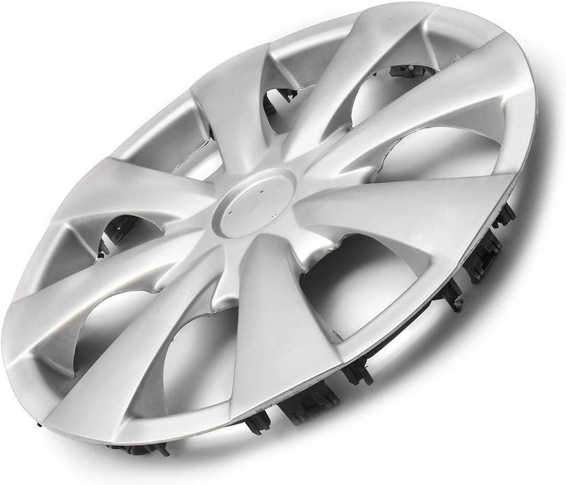 DEMULAX Silver 15" Car Wheel Cover Hubcap - Image 2