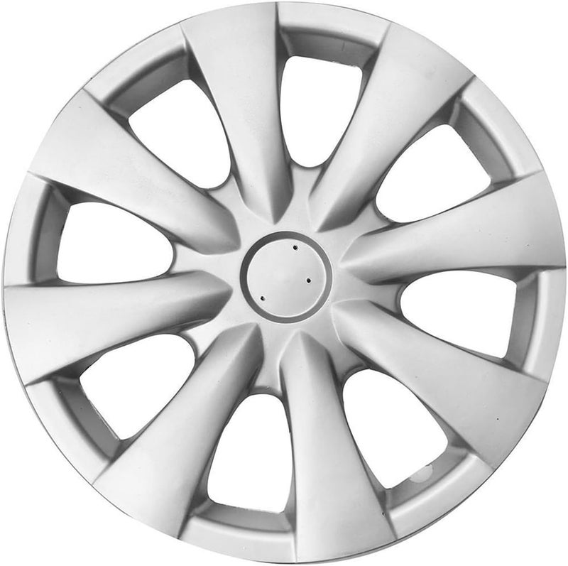 DEMULAX Silver 15" Car Wheel Cover Hubcap - Image 1