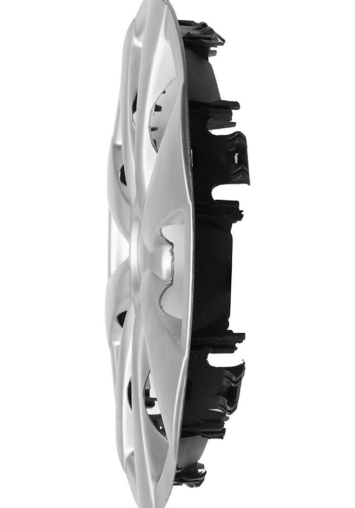 DEMULAX Silver 15" Car Wheel Cover Hubcap - Image 3