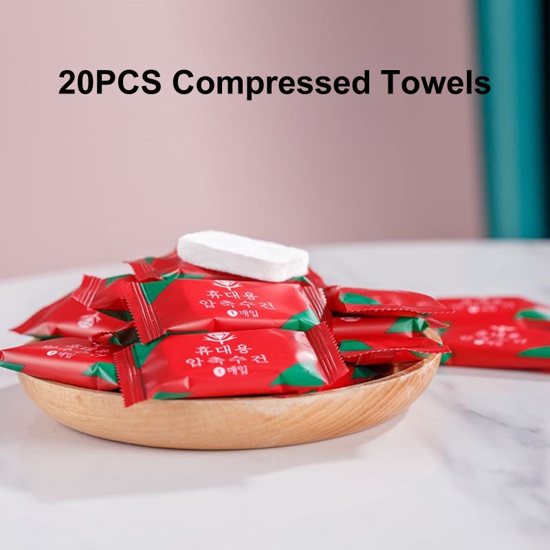 Compressed Towel: White Plant Fiber, Individual Candy Packing, Ultra Light & Portable - Quick Strong Water Absorption, Soft Skin-Friendly Disposable Face Towel for Outdoor Travel, Personal Care, Sensi - Image 2