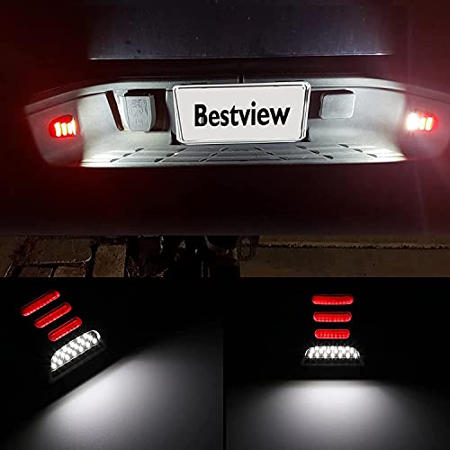 Bestview LED License Plate Lights Tag Lamp Assembly Replacement,Red OLED Neon Tube Pure,For Chevy Silverado Cadillac Escalade EXT GMC Sierra 1500 2500 3500 Suburban Tahoe - Image 3