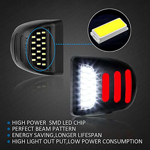 Bestview LED License Plate Lights Tag Lamp Assembly Replacement,Red OLED Neon Tube Pure,For Chevy Silverado Cadillac Escalade EXT GMC Sierra 1500 2500 3500 Suburban Tahoe - Image 4