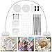 RUBFAC Balloon Arch Kit 8ft Tall 9ft Wide Adjustable Balloon Arch Frame Stand with 2 PVC Bases2 Water Fillable Bags 50pcs Balloon Clips for Wedding Party Baby Shower Supplies Christmas Decoration - Image 3
