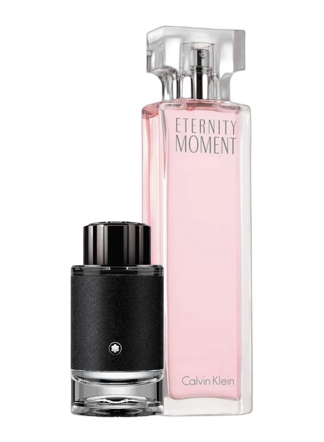 MONTBLANC مجموعة إكسبلورر وإيتيرنيتي مومنت المميزة (100 مل + 100 مل) - Image 1