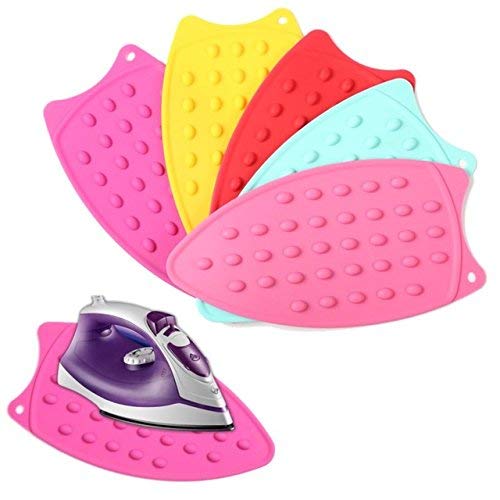 Elysian Choice Silicone Iron Mat pad Heatresistant Rest Pad Flexible Waterproof Insulation Mat Ironing Board 27x14 cm Multicolor - Image 3