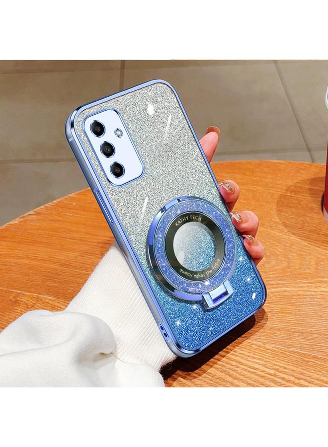 اس-توب جراب لهاتف Samsung Galaxy A05s، جراب دائري من مادة TPU بحامل لامع متدرج مطلي - Image 1