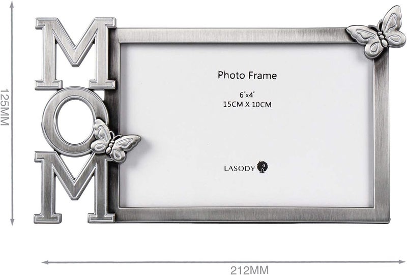 Lasody Mom Picture Frame - I Love Mom Butterfly Photo Frame for Mother's Day Gifts - Image 2