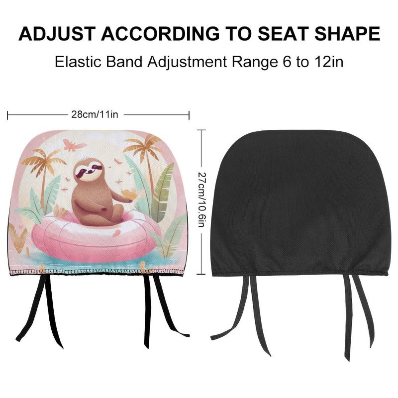 Universal Car Headrest Cover 1 PCS Soft Elastic Protector For SUV Truck - Image 3