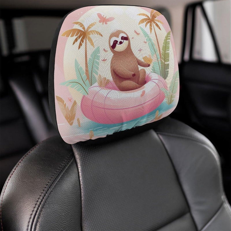 Universal Car Headrest Cover 1 PCS Soft Elastic Protector For SUV Truck - Image 5