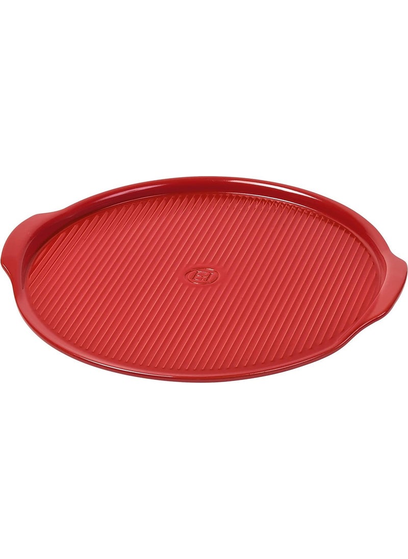 Emile Henry - Pizza / Oven Dish Round 40 cm Red / Burgundy - Image 1