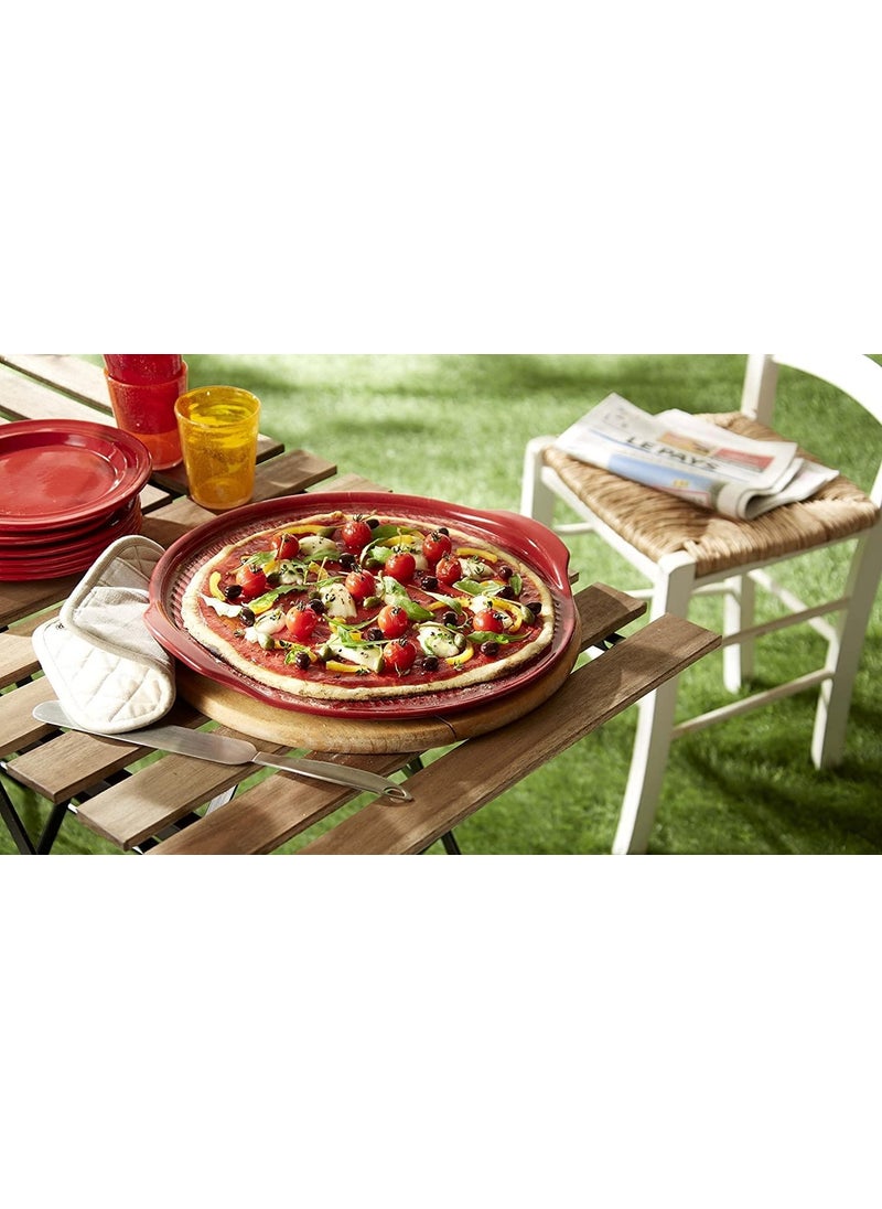 Emile Henry - Pizza / Oven Dish Round 40 cm Red / Burgundy - Image 1