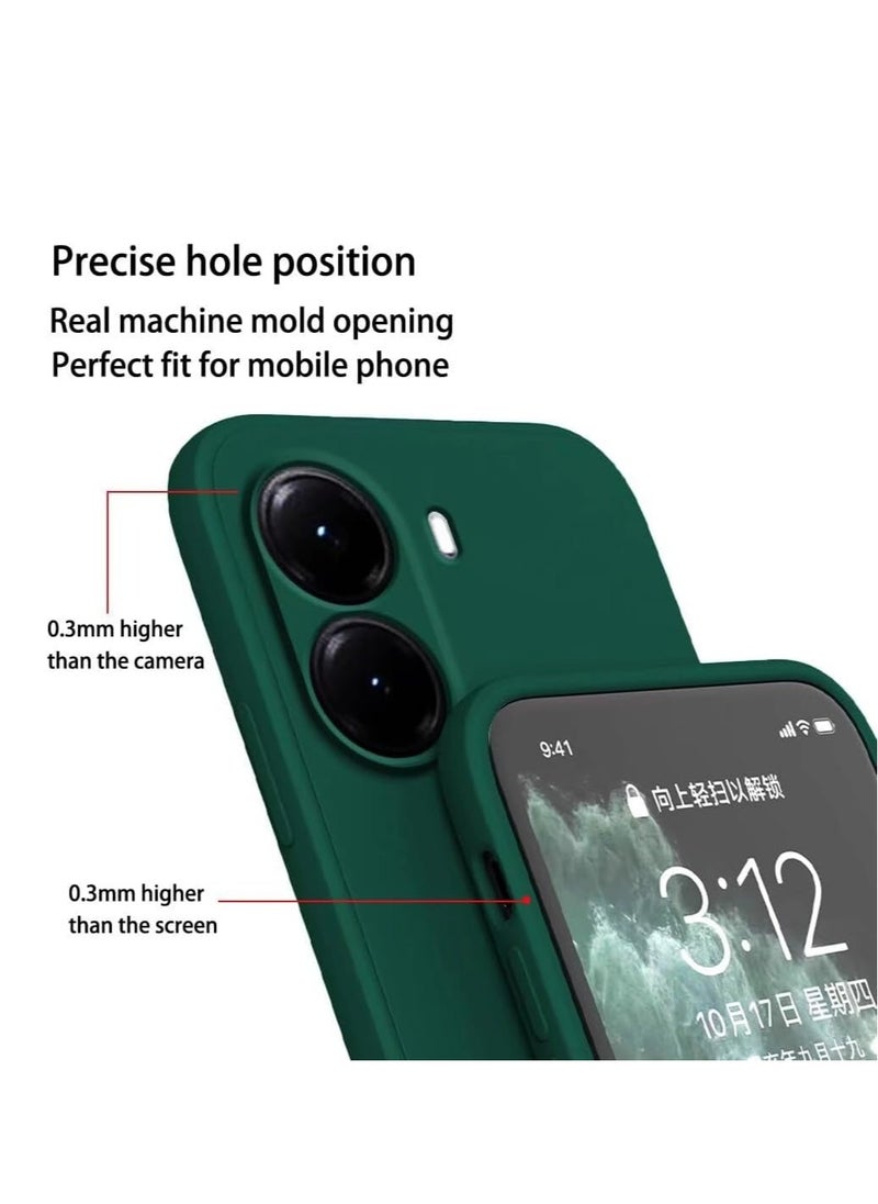 Houmt Xiaomi Poco X7 Pro 5G Case Cover Liquid Silicone Gel Rubber Protective Case Anti-Scratch with Inner Microfiber Lining Cover For Xiaomi Poco X7 Pro 5G  - Image 3