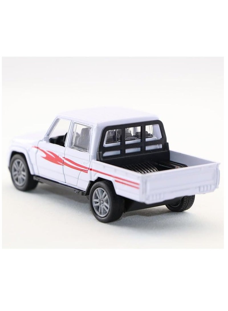 Mini Double Cabin Pickup Toy Car with Pull Back Action and Front Door Opening Durable Realistic Open Truck Design Vehicle Toy (Color May Vary)  - Image 3