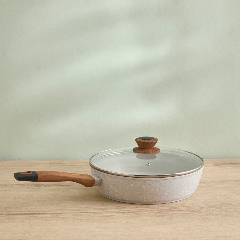 Home Box La Natura Forged Induction Deep Fry Pan with Lid - 28 cm - Image 1