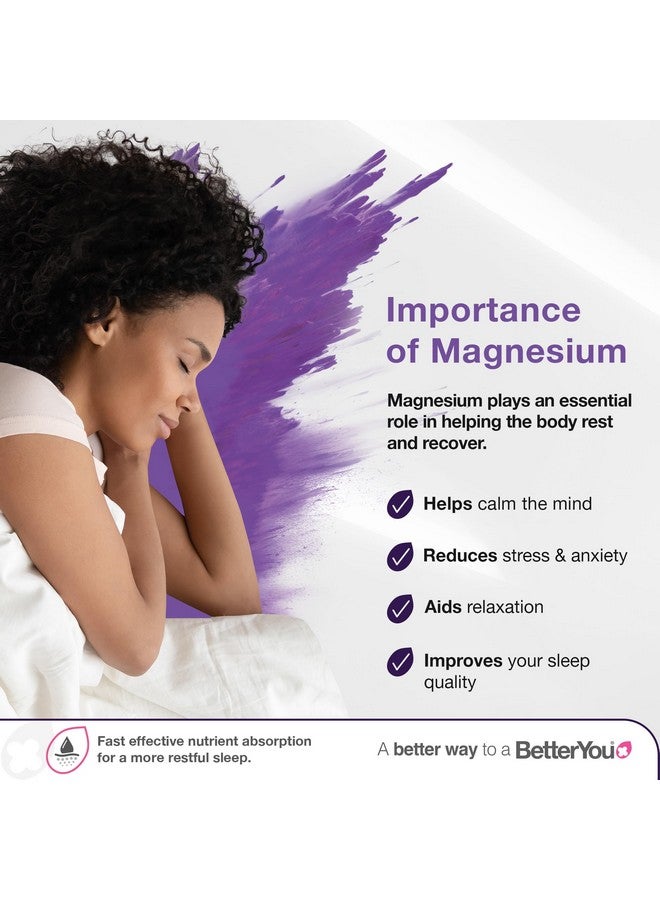 BetterYou BetterYou Magnesium Sleep Body Spray - Relaxing Topical Magnesium and Essential Oil Spray - Lavender and Chamomile - Promotes Better Sleep - 3.38 oz - Image 1