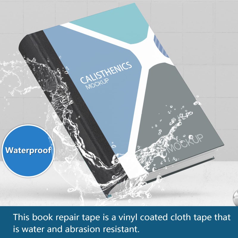 Lineco, Self-Adhesive Book Repair Tape for Spine, Pamphlets, Paper Pages, Non-yellowing, Strong, Neutral pH, 2 Inch Wide, Black - Image 5