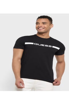 GUESS Logo Detailed Crew Neck Short Sleeve T-Shirt  - Image 1