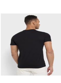 GUESS Logo Detailed Crew Neck Short Sleeve T-Shirt  - Image 2