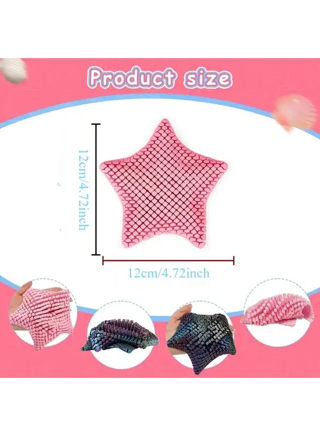 Pink 3D Printed Starfish Sensory Fidget Toy Movable Joints Anxiety Relief Gift - Image 5