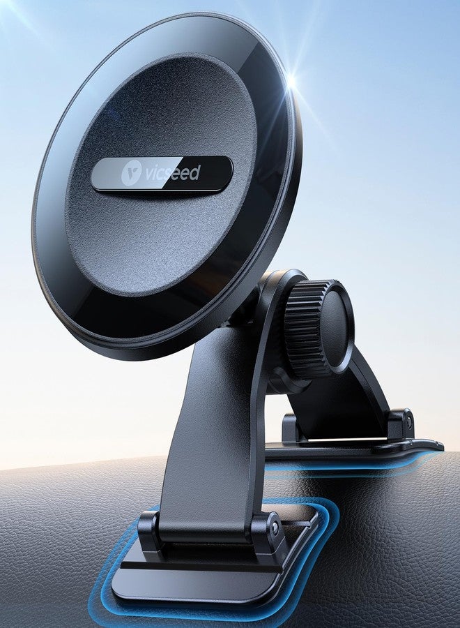 VICSEED 2025 Upgrade for MagSafe Car Mount [Strongest Dashboard Adhesive & Magnetic] Cell Phone Holders for Your Car 360° Adjustable Phone Holder for iPhone 17 Pro Max Air All Smartphones & Vehicles - Image 1