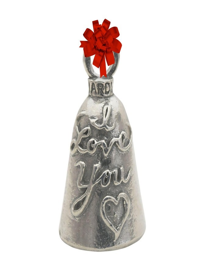 Guardian Bell I Love You Good Luck Bell w/Keyring & Black Velvet Gift Bag | Motorcycle Bell | Lead-Free Pewter | Good Luck Gift to Friends & Family | Bike Bell | Made in USA - Image 1