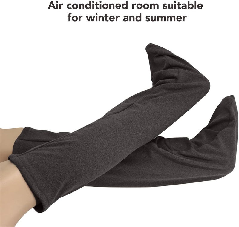 klarako Sleeping Socks,klarako 2pcs Sleeping Socks Soft Elastic Warming Breathable Thin Long Sleep Socks Grey Sleep Socks Soft Sleeping Socks for Elderly Winter - Image 2