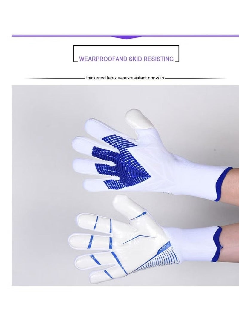 Aurevip Soccer Goalkeeper Gloves, Youth Adult Soccer Goalkeeper Gloves, High Performance Goalkeeper Gloves, Breathable Soccer Gloves, 4+3mm Super Grip, For Toughest Saves, Training And Matches - Image 2