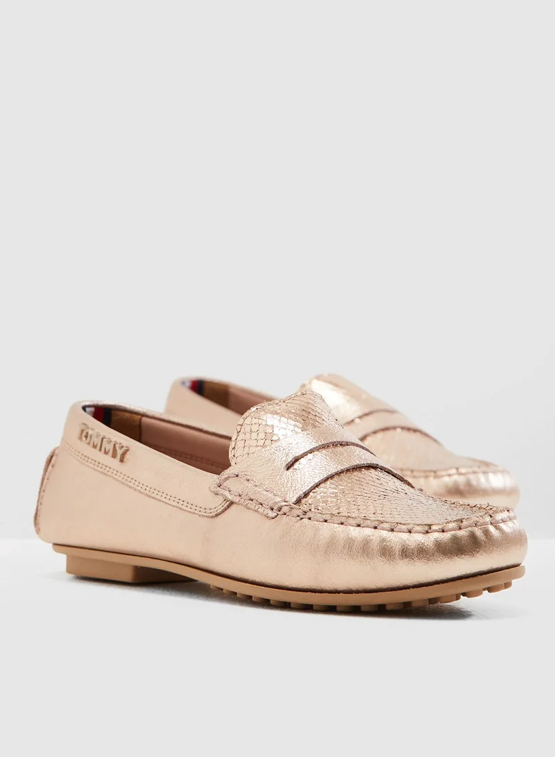 TOMMY HILFIGER Snake Pattern Moccasin