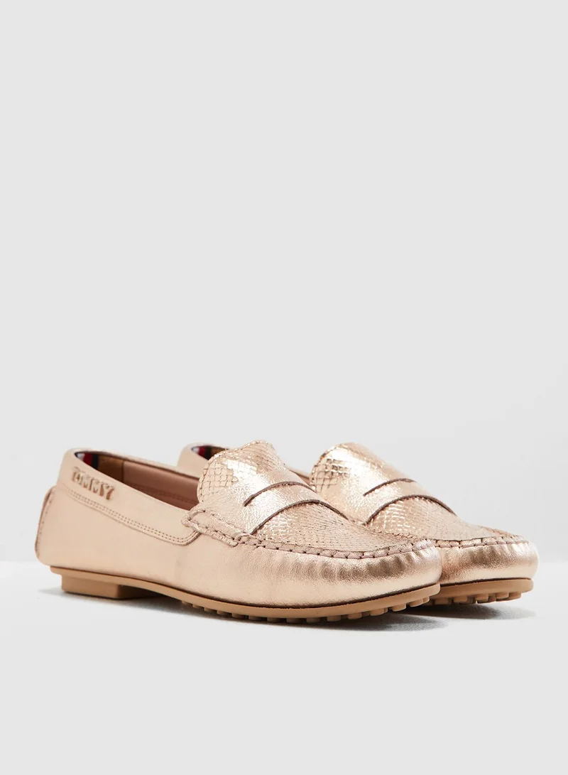 TOMMY HILFIGER Snake Pattern Moccasin