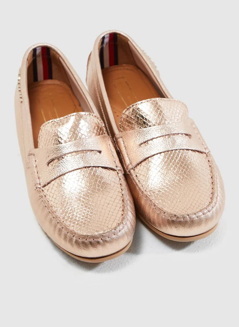 TOMMY HILFIGER Snake Pattern Moccasin
