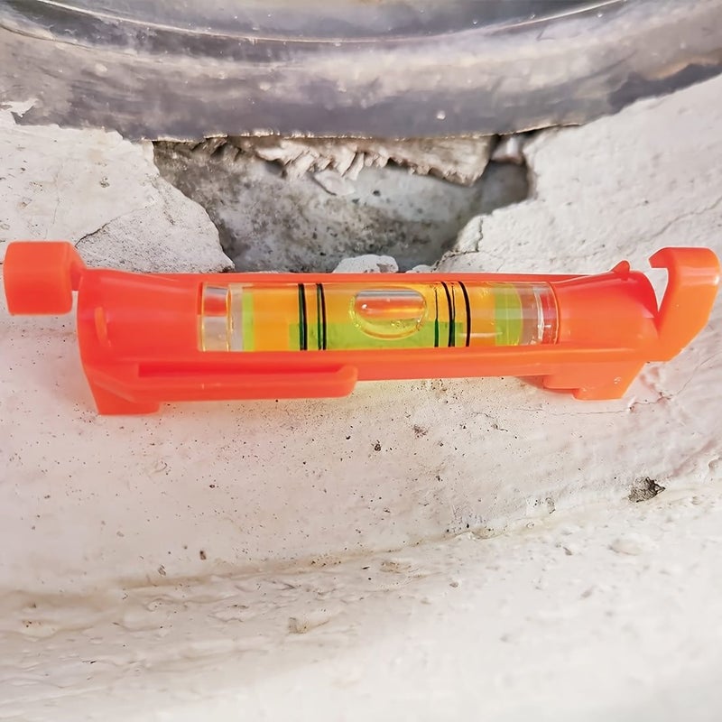 2pcs Orange Bubble Level Set Small Hanging Spirit Level for Measuring And Layout Tools - Image 3